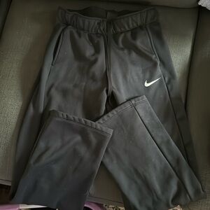 Nike Black Athletic Pants with Draw Strings and Pockets, Size M